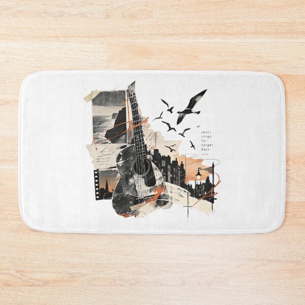 Item preview, Small Songs For Larger Days Folk Guitar Collage designed and sold by zzz888.