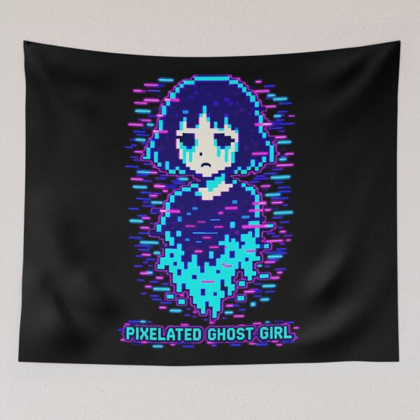 Item preview, Ghost Fragment – Pixelated Glitch Spirit designed and sold by JupiterGlitchEmpire.