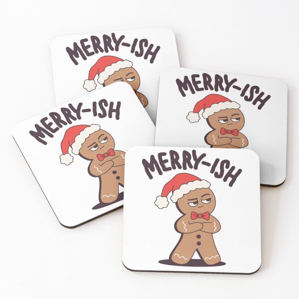 Item preview, Merry-ish | Bored Gingerbread Christmas Humor Mascot designed and sold by MarleneCanto.
