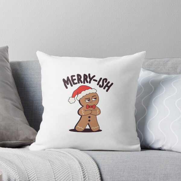 Item preview, Merry-ish | Bored Gingerbread Christmas Humor Mascot designed and sold by MarleneCanto.