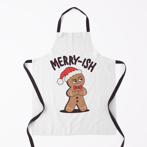Item preview, Merry-ish | Bored Gingerbread Christmas Humor Mascot designed and sold by MarleneCanto.