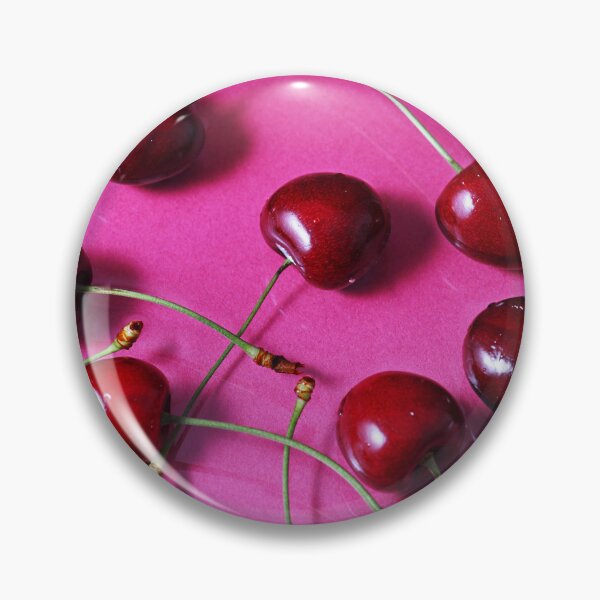 Item preview, Ripe cherries on bright pink background designed and sold by Anna Khomulo.