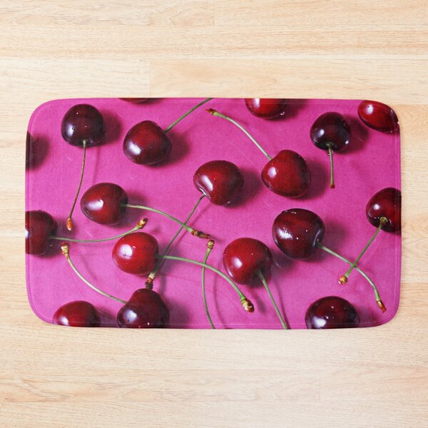 Item preview, Ripe cherries on bright pink background designed and sold by Anna Khomulo.