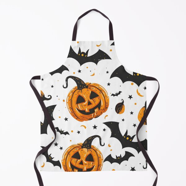 Item preview, Hand Drawn Spooky Pumpkins and Bats Seamless Pattern designed and sold by interdesigner.