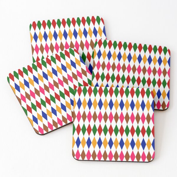 Item preview, Ethnic Harlequin Diamonds Pattern Design - Light  designed and sold by PatternTitan.