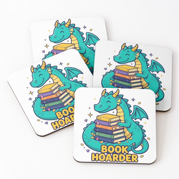 Item preview, Book Hoarder Funny Dragon Reading T-Shirt designed and sold by ApparelOutpost.
