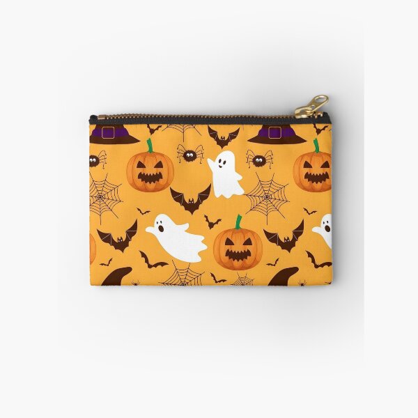 Item preview, Halloween Pumpkin, Ghost, Witch Hat and Spiderweb Seamless Pattern designed and sold by interdesigner.