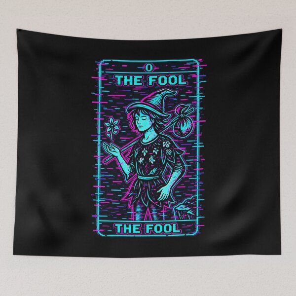 Item preview, Glitch Arcana – The Glitched Fool Digital Tarot designed and sold by JupiterGlitchEmpire.
