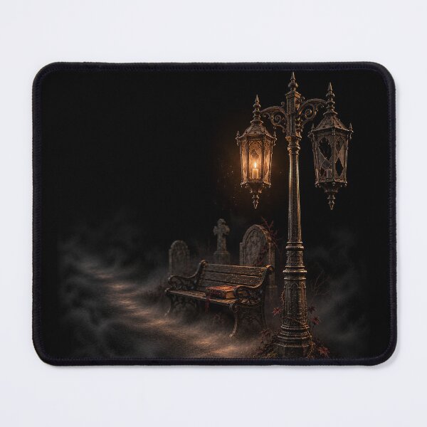 Item preview, Victorian Street Lamp | Gothic Cemetery Dark Academia Art designed and sold by Briarmoire.