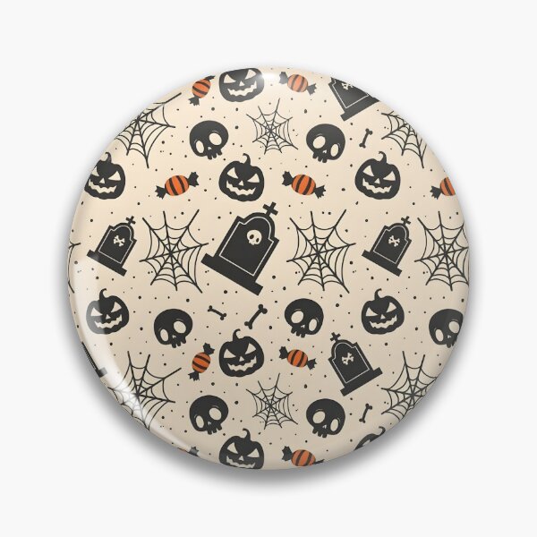 Item preview, Spooky Halloween Skull, Tombstone and Spiderweb Seamless Pattern designed and sold by interdesigner.