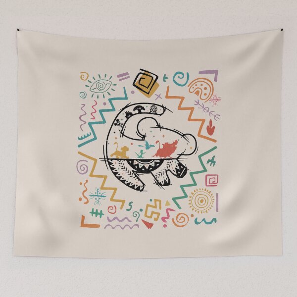 Item preview, Psychedelic Animal Doodle Colorful Graphic designed and sold by Thedustyart.