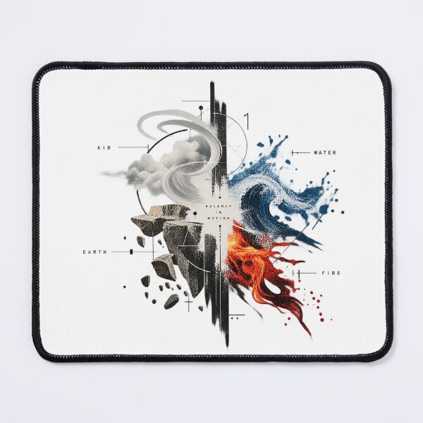 Item preview, Balance in Motion Sacred Four Elements Geometric Art designed and sold by zzz888.