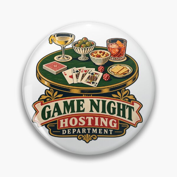 Item preview, Game Night Hosting Department – Retro Party and Game Club designed and sold by BadMary.