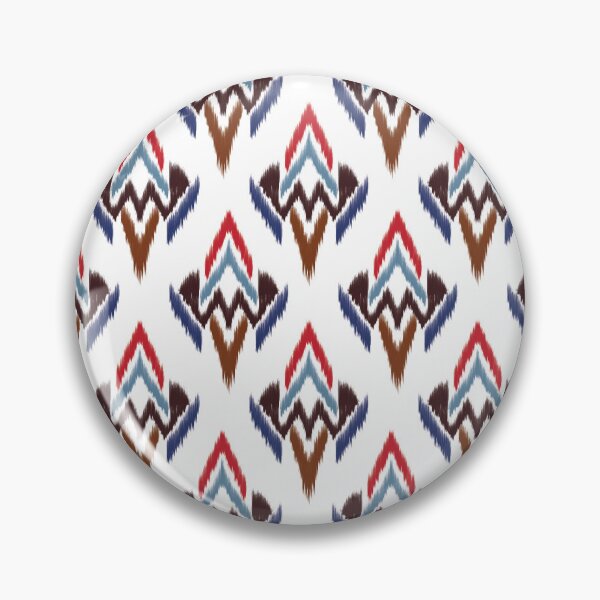 Item preview, A distinctive Ikat-inspired pattern featuring rhythmic geometric shapes designed and sold by Line-Aura.