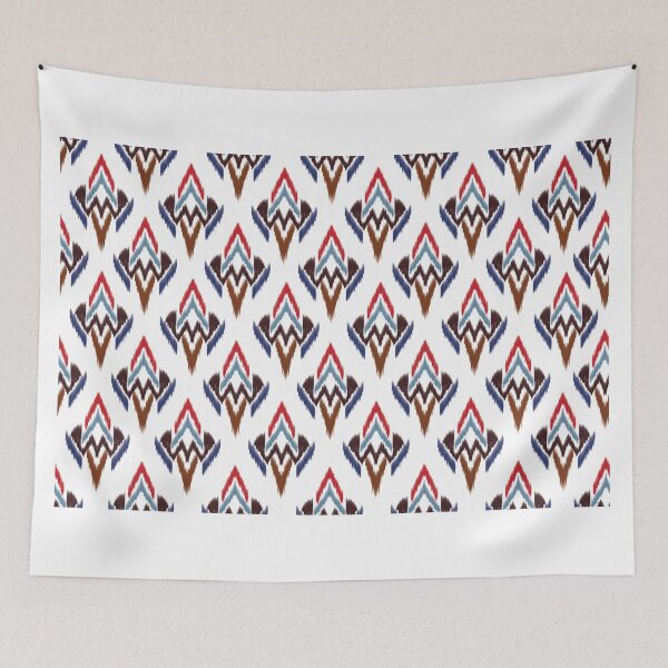 Item preview, A distinctive Ikat-inspired pattern featuring rhythmic geometric shapes designed and sold by Line-Aura.