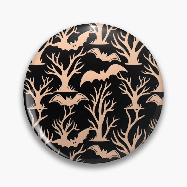 Item preview, Spooky Halloween Spooky Trees and Bats Seamless Pattern designed and sold by interdesigner.