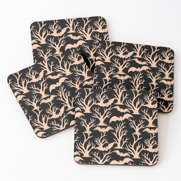 Item preview, Spooky Halloween Spooky Trees and Bats Seamless Pattern designed and sold by interdesigner.