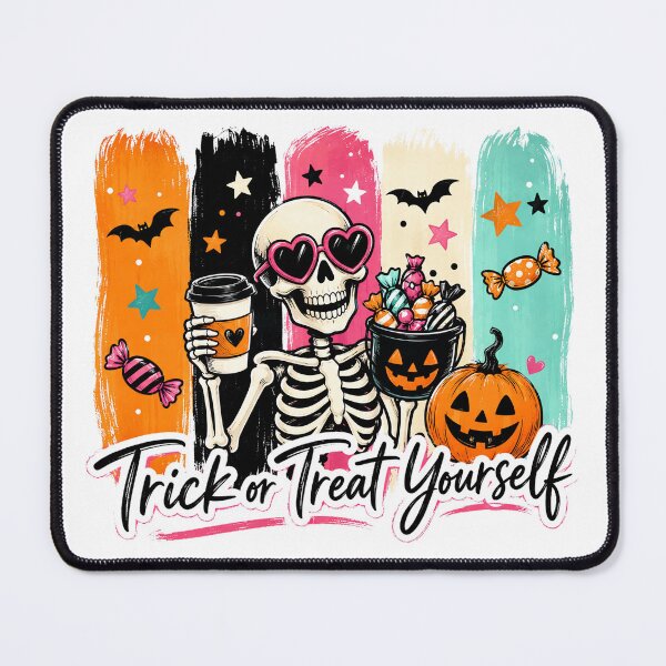 Item preview, Trick Or Treat Yourself Colorful Halloween Skeleton designed and sold by CleanDecor.