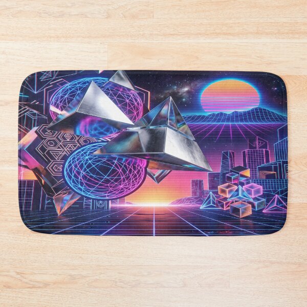 Aperçu de l'œuvre Fond abstrait rétro synthwave créée et vendue par Solomon-Ent-144.