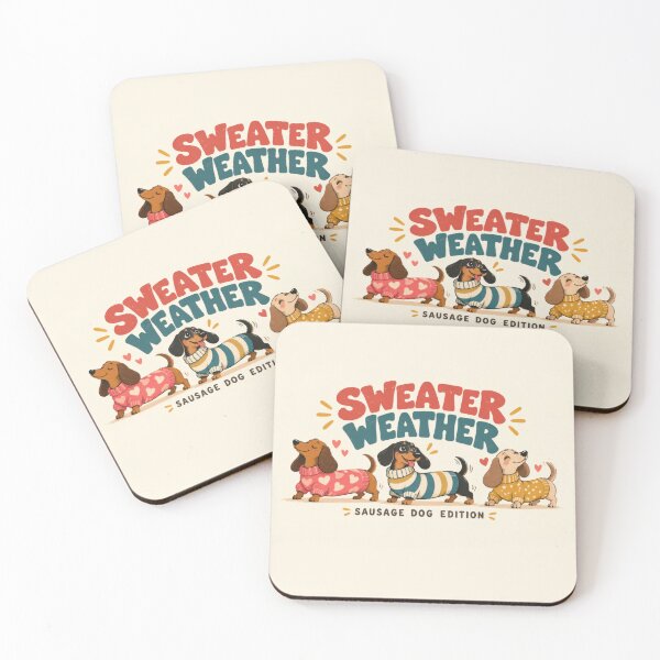 Item preview, Sausage dogs in cozy weather designed and sold by anytka.