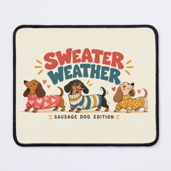 Item preview, Sausage dogs in cozy weather designed and sold by anytka.