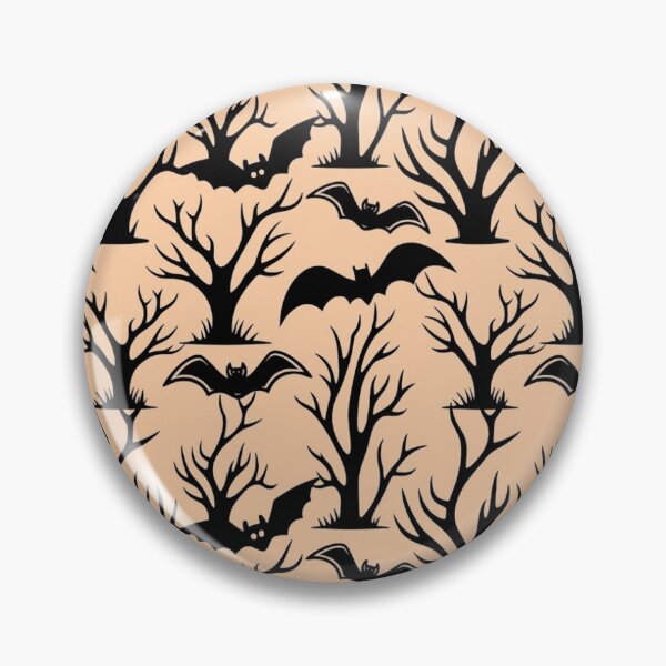 Item preview, Halloween Spooky Trees and Bats Silhouette Seamless Pattern designed and sold by interdesigner.