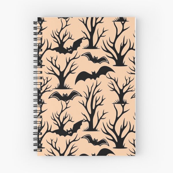 Item preview, Halloween Spooky Trees and Bats Silhouette Seamless Pattern designed and sold by interdesigner.