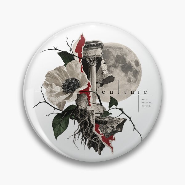 Item preview, Classical Heritage Surreal Collage Moon and Botanical Architecture designed and sold by zzz888.