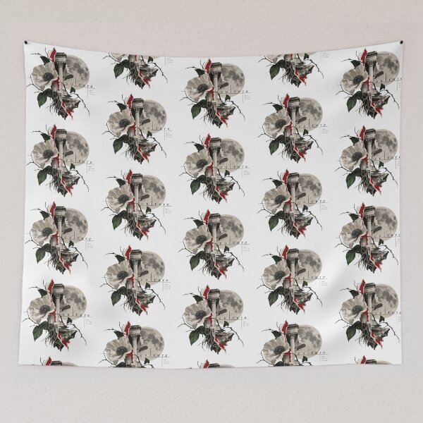 Item preview, Classical Heritage Surreal Collage Moon and Botanical Architecture designed and sold by zzz888.