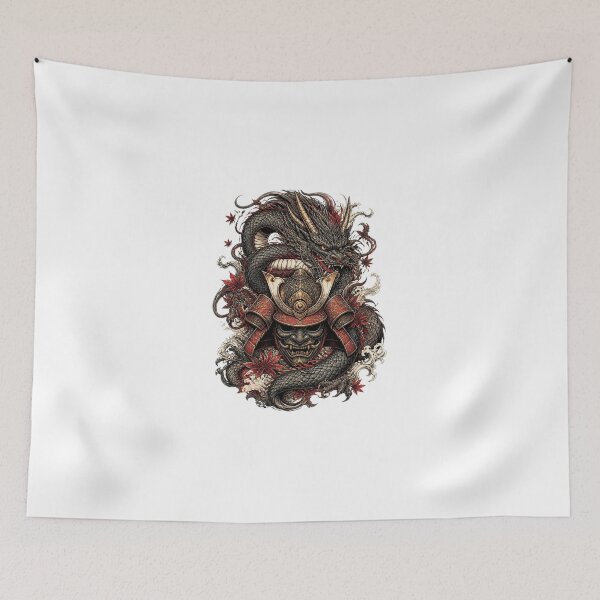 Item preview, ArtJapaneseDragonSamuraiMask designed and sold by Artrendzs.