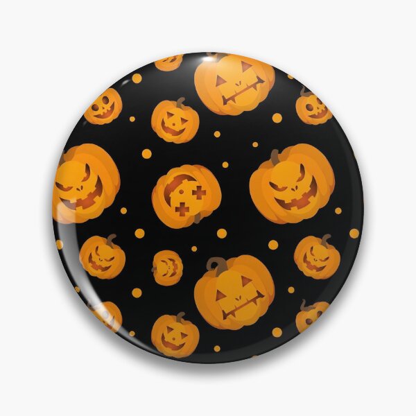 Item preview, Halloween Scary Pumpkin and Jack-O'-Lantern Seamless Pattern designed and sold by interdesigner.