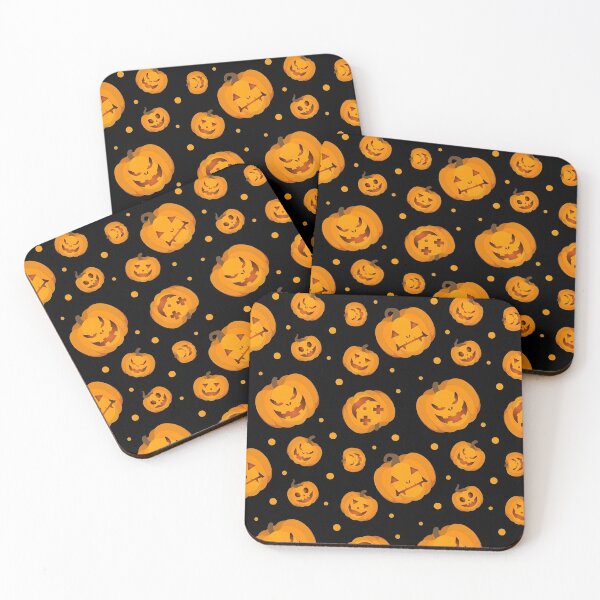 Item preview, Halloween Scary Pumpkin and Jack-O'-Lantern Seamless Pattern designed and sold by interdesigner.
