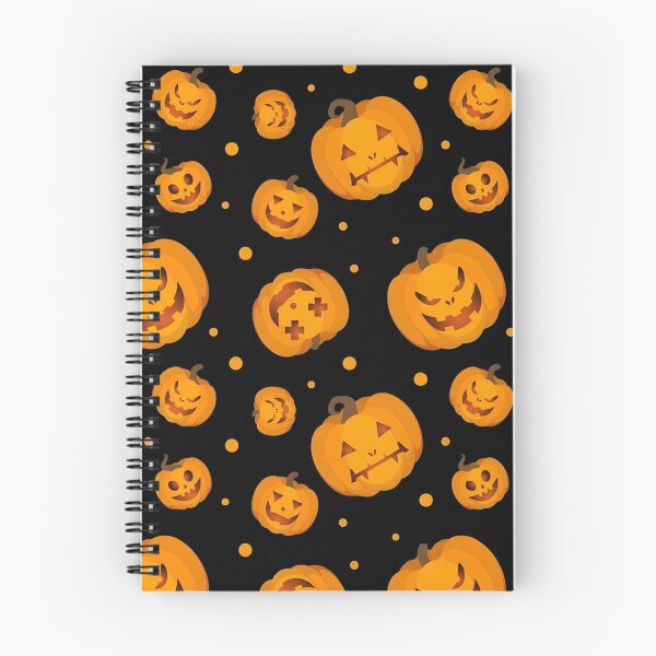 Item preview, Halloween Scary Pumpkin and Jack-O'-Lantern Seamless Pattern designed and sold by interdesigner.