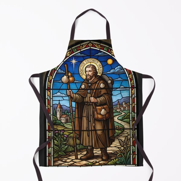 Item preview, Saint James Pilgrim Stained Glass designed and sold by Sybille-Yates.