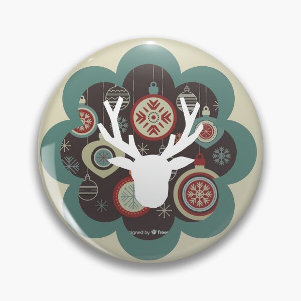Item preview, Rustic White Reindeer & Christmas Ornaments Ornament Art designed and sold by Liberarteprint.