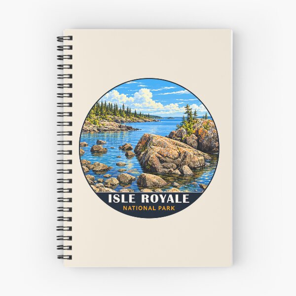 Item preview, Isle Royale National Park Retro Wilderness designed and sold by Gideon Emmerich.