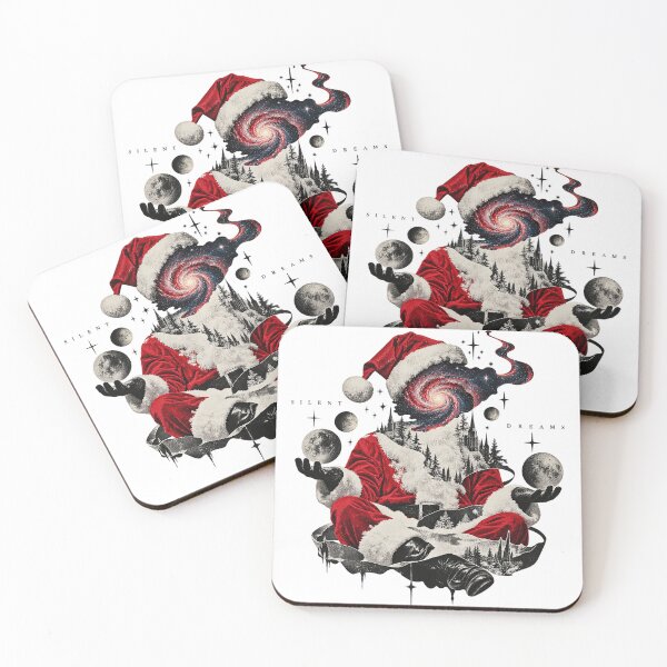 Item preview, Silent Dreams Cosmic Meditating Santa Surreal Collage designed and sold by zzz888.