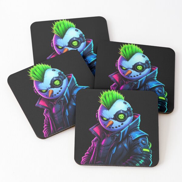 Item preview, Cyberpunk Evil Snowman Pixel Eyepatch Vector designed and sold by LazyDayzCo.