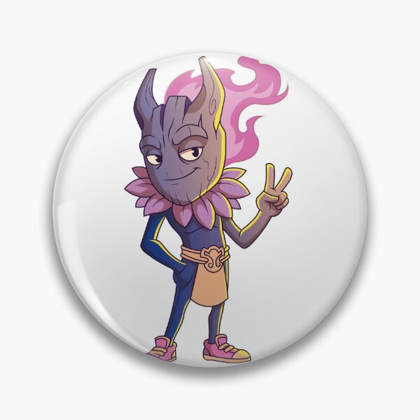 Item preview, Chill Wood Spirit Pink Flame Peace Sign Cartoon Art designed and sold by Rupesh-Art26.