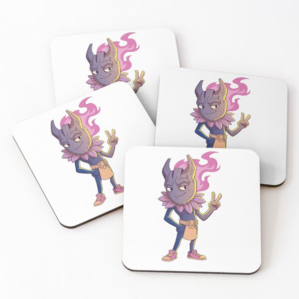 Item preview, Chill Wood Spirit Pink Flame Peace Sign Cartoon Art designed and sold by Rupesh-Art26.