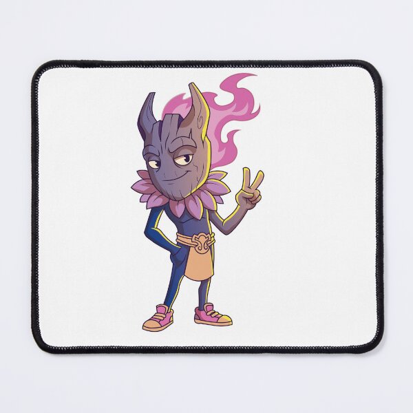 Item preview, Chill Wood Spirit Pink Flame Peace Sign Cartoon Art designed and sold by Rupesh-Art26.