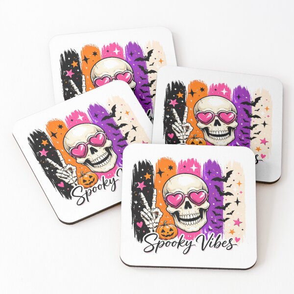 Item preview, Spooky Vibes Colorful Skeleton Halloween designed and sold by CleanDecor.
