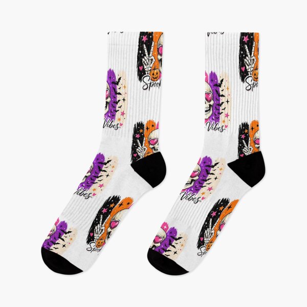 Item preview, Spooky Vibes Colorful Skeleton Halloween designed and sold by CleanDecor.