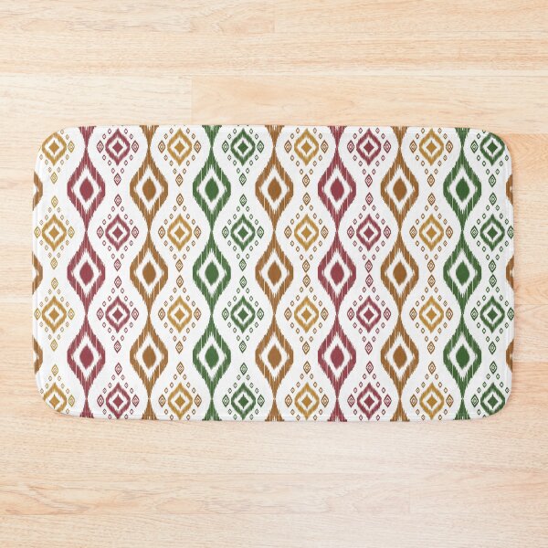 Item preview, A distinctive Ikat-inspired pattern featuring rhythmic geometric shapes designed and sold by Line-Aura.