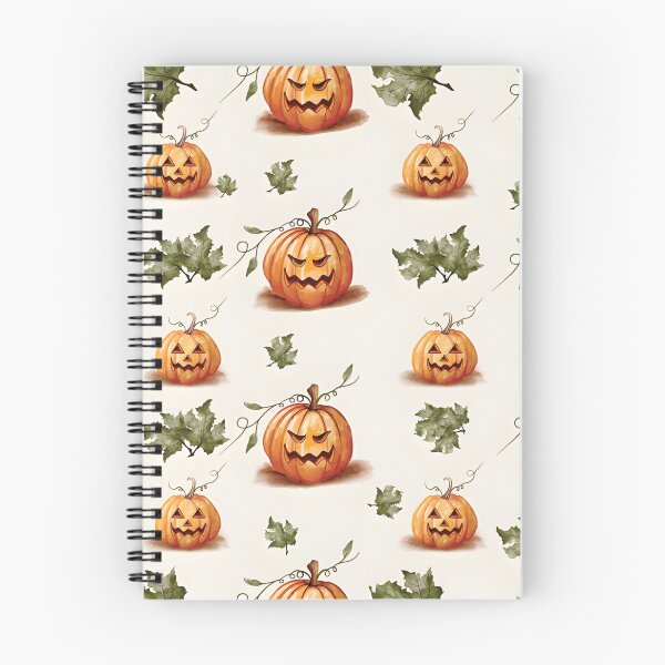 Item preview, Watercolor Halloween Pumpkin and Leaves Seamless Pattern designed and sold by interdesigner.