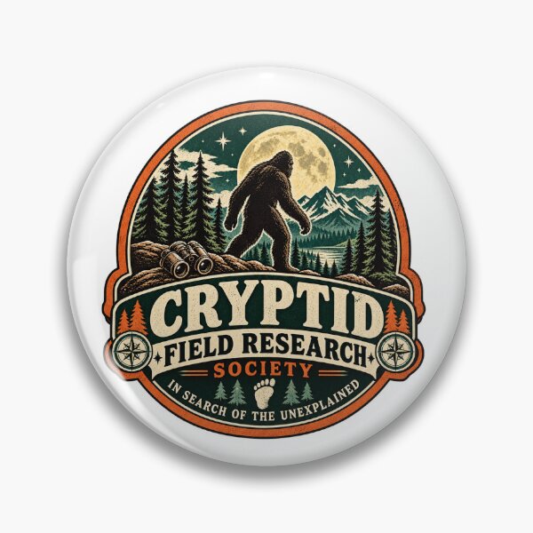 Item preview, Cryptid Field Research Society Vintage Sasquatch Badge designed and sold by TWdesign74.