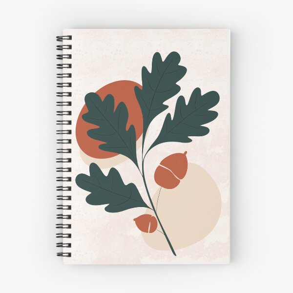 Item preview, Minimalist Oak Branch and Acorns Art Print designed and sold by ByBiancaArt.