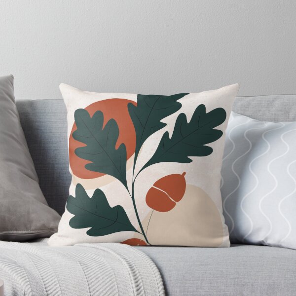 Item preview, Minimalist Oak Branch and Acorns Art Print designed and sold by ByBiancaArt.
