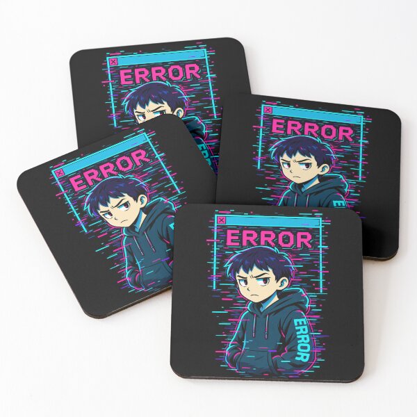 Item preview, Corrupted Boy – Error Boy.exe Glitch Anime designed and sold by JupiterGlitchEmpire.