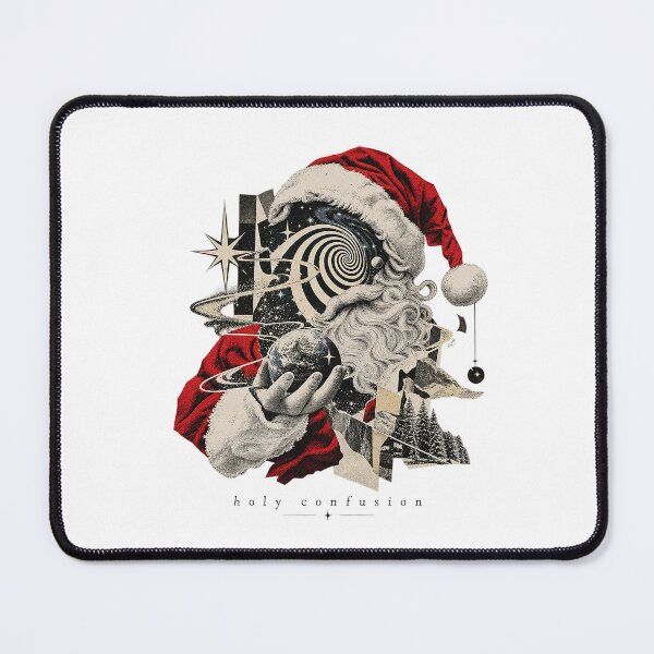 Item preview, Holy Confusion Hypnotic Santa Surreal Cosmic Collage designed and sold by zzz888.